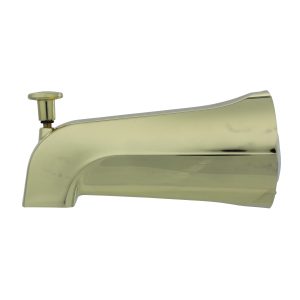 Diverter Tub Spout in Polished Brass