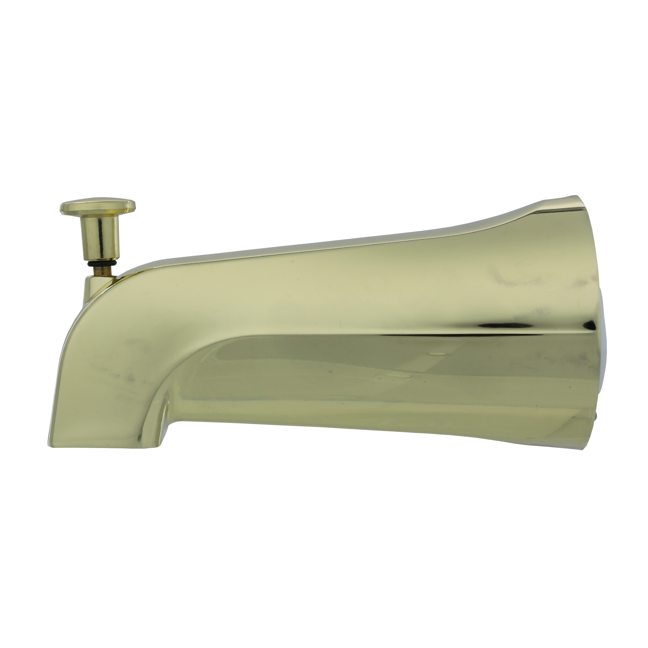 Diverter Tub Spout in Polished Brass