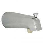 Universal Tub Spout with Handheld Shower Connection in Chrome