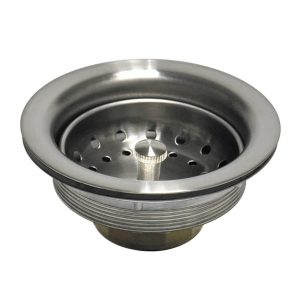 3-1/2 in. Basket Strainer Assembly in Brushed Nickel