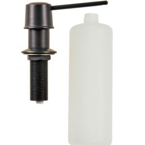 Universal Soap Dispenser with Straight Nozzel in Oil Rubbed Bronze