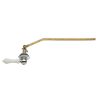 Decorative Toilet Handle in Chrome with White Handle