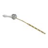 Decorative Toilet Handle in Chrome with White Handle