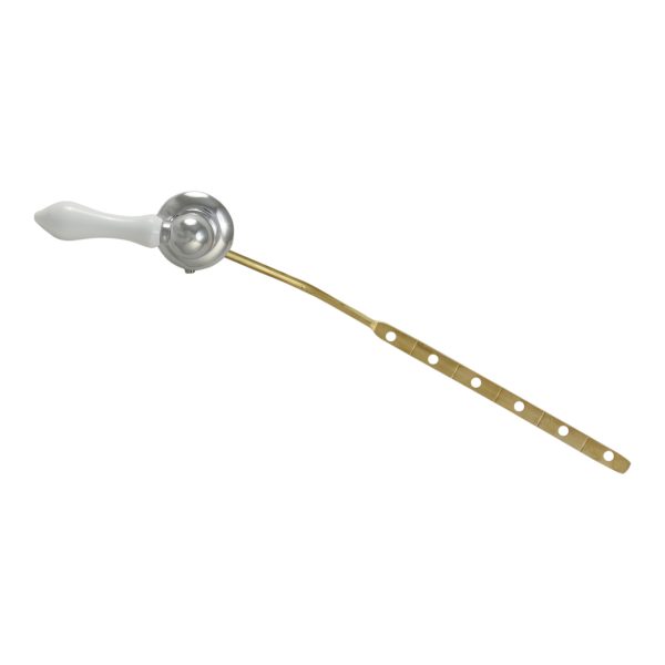 Decorative Toilet Handle in Chrome with White Handle Danco