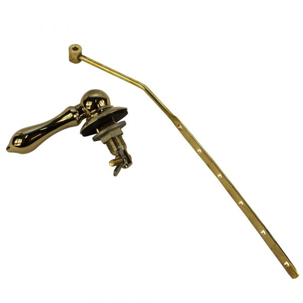Universal Decorative Toilet Handle in Polished Brass Danco