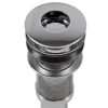 Decorative Push-Button Sink Drain in Chrome