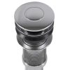 Decorative Push-Button Sink Drain in Chrome