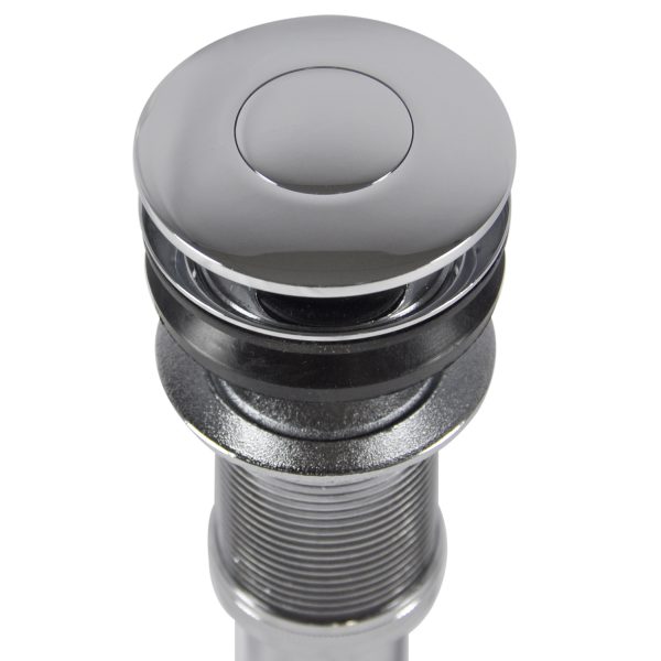 Decorative PushButton Sink Drain in Chrome Danco