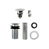 Decorative Push-Button Sink Drain in Chrome
