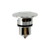 Decorative Push-Button Sink Drain in Chrome