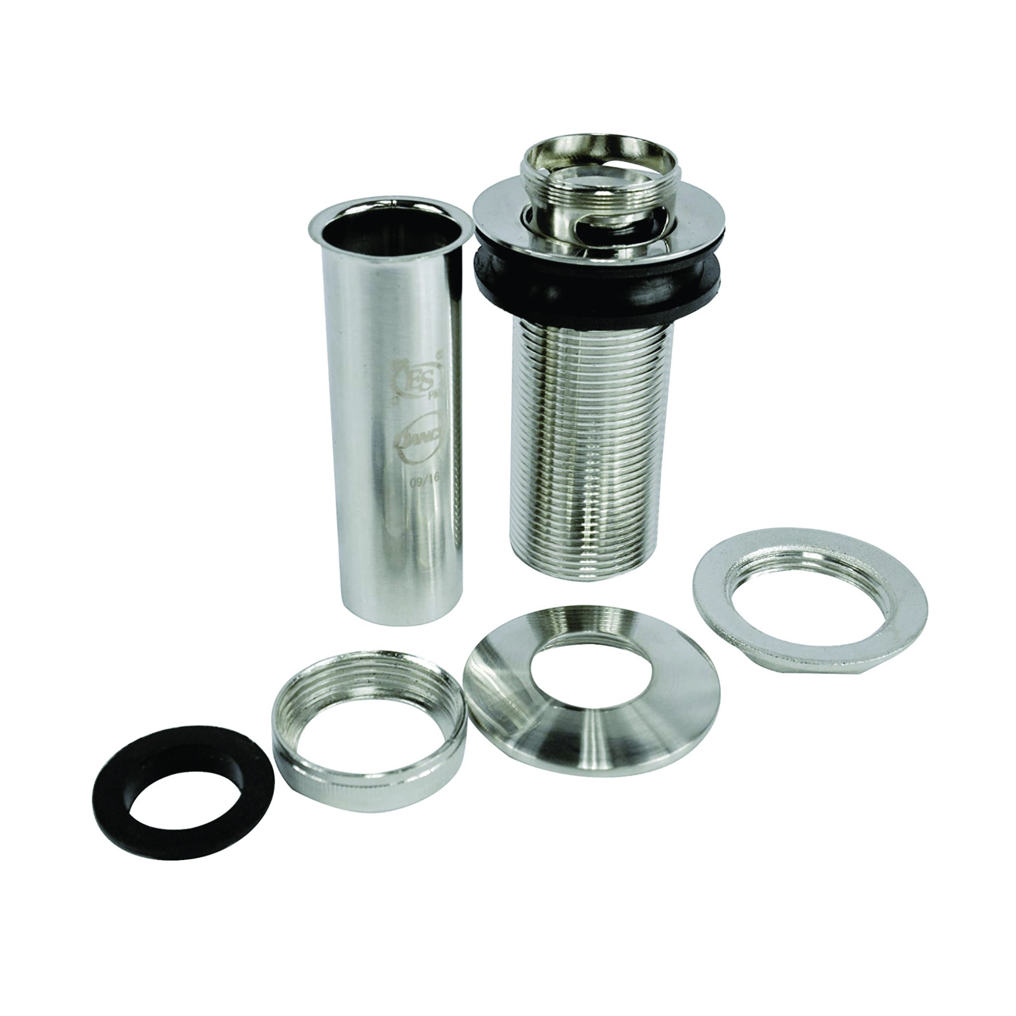 Decorative PushButton Sink Drain without Overflow in Chrome Danco