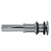 Decorative Push-Button Sink Drain without Overflow in Chrome