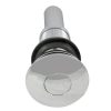 Decorative Push-Button Sink Drain without Overflow in Chrome