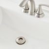 Decorative Push-Button Sink Drain without Overflow in Brushed Nickel