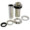 Decorative Push-Button Sink Drain without Overflow in Brushed Nickel