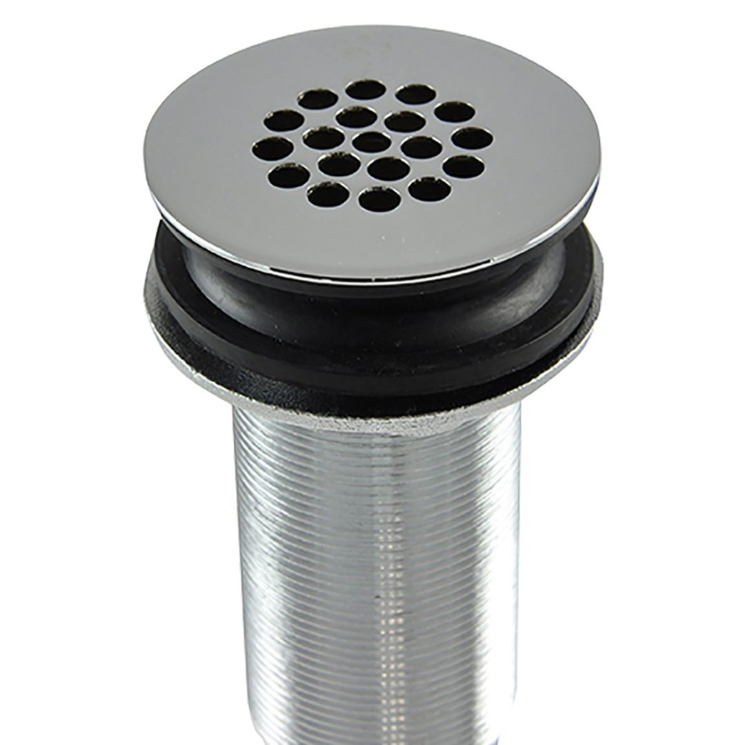 Bathroom Sink Grid Drain without Overflow in Chrome Plumbing Parts by