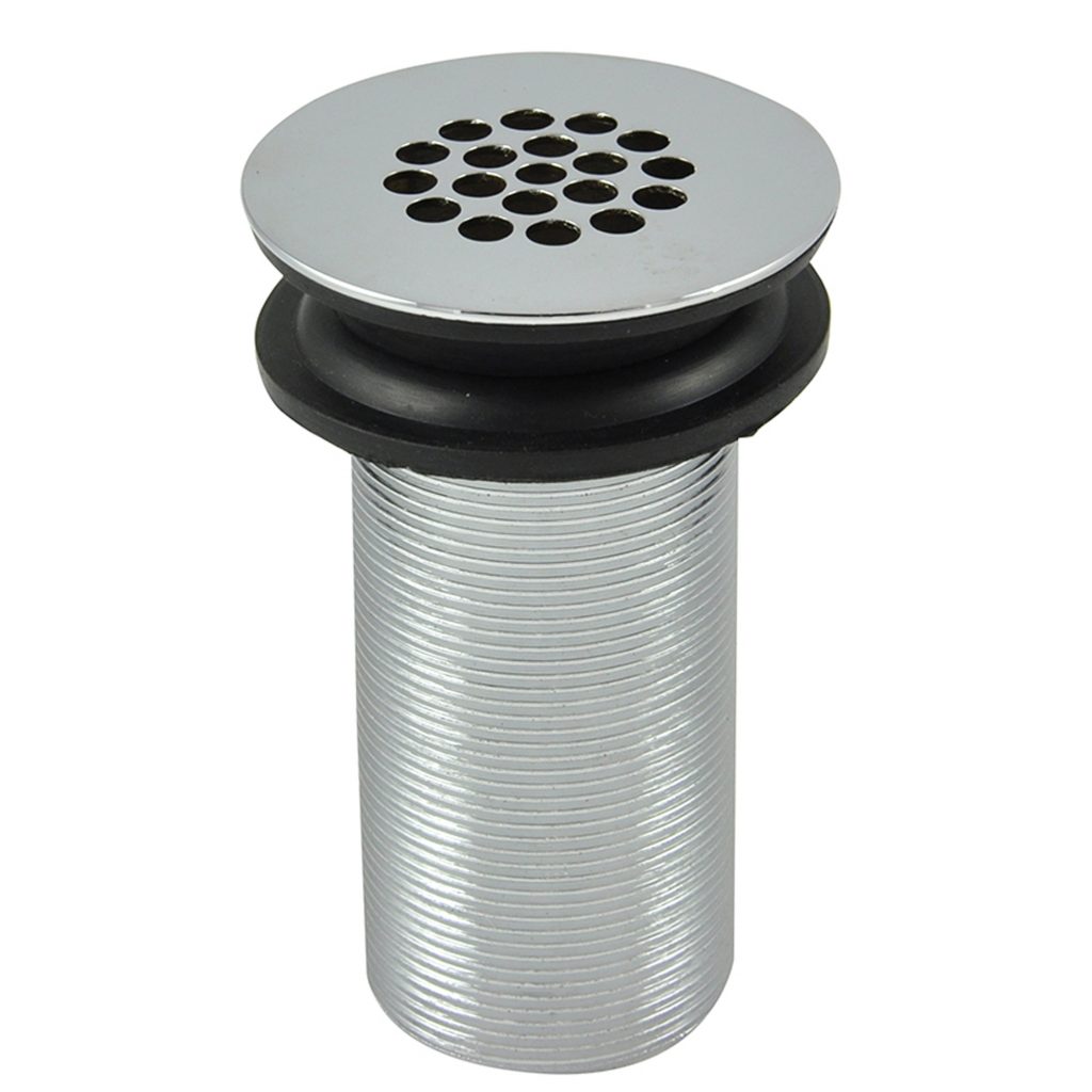 Bathroom Sink Grid Drain without Overflow in Chrome Plumbing Parts by