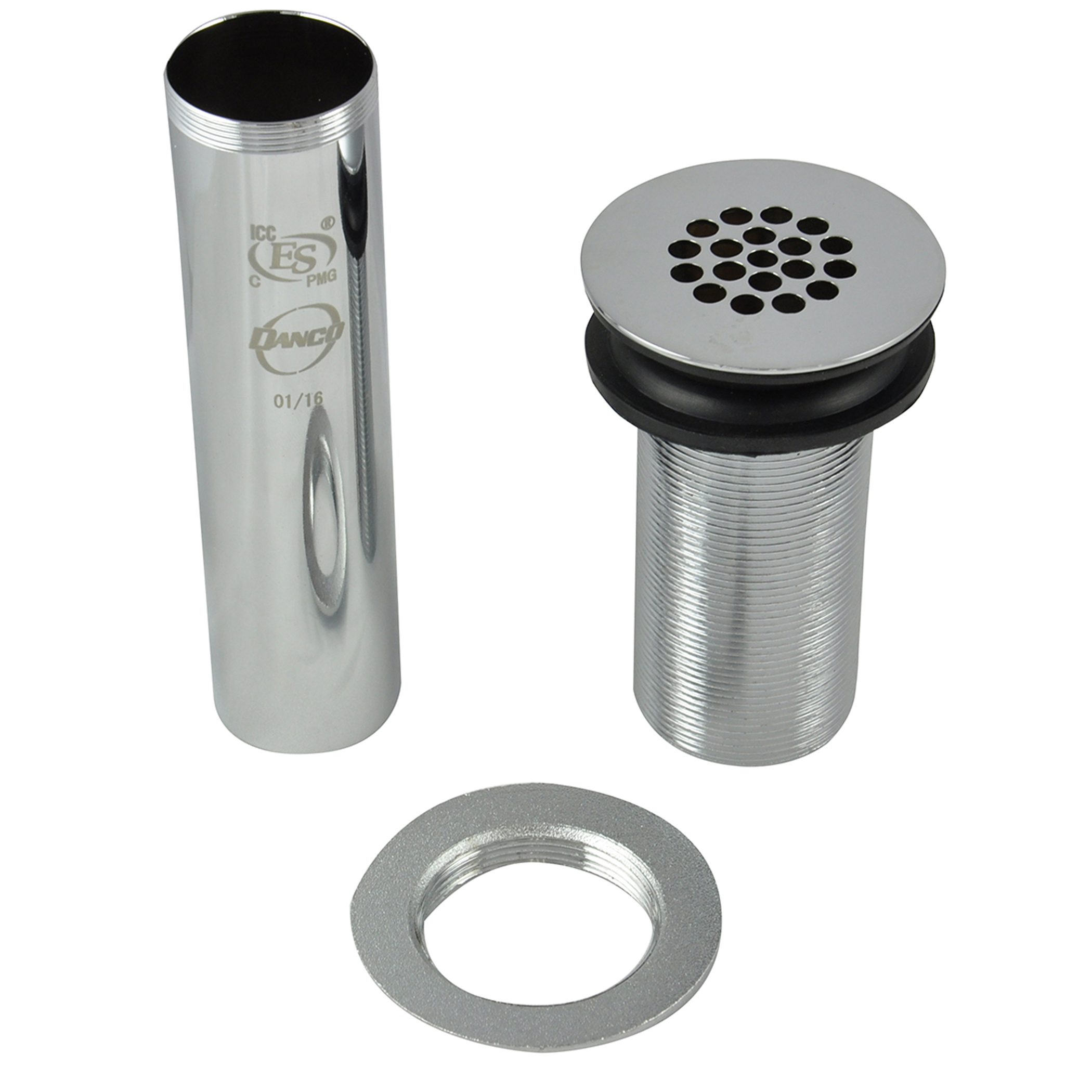 Bathroom Sink Grid Drain without Overflow in Chrome Plumbing Parts by Danco