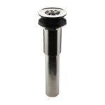 Bathroom Sink Grid Drain without Overflow in Brushed Nickel