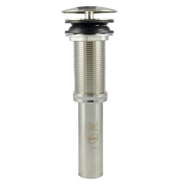 Decorative Umbrella Sink Drain in Brushed Nickel