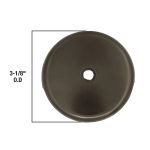 Single Hole Bathtub Drain Overflow Plate in Oil Rubbed Bronze