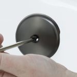 Single Hole Bathtub Drain Overflow Plate in Oil Rubbed Bronze