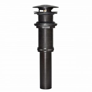 Push-Button Sink Drain w/o Overflow in Heritage Bronze