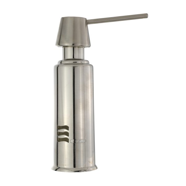 Air Gap Soap Dispenser with Straight Nozzle in Brushed Nickel