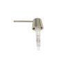 Air Gap Soap Dispenser with Straight Nozzle in Brushed Nickel