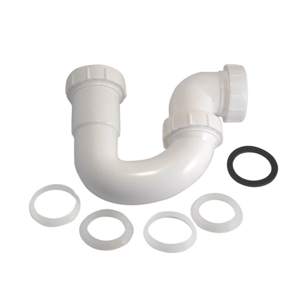 1 1 2 In Slip Joint Swivel P Trap In White Plumbing Parts By Danco