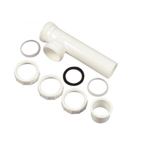 1-1/2 in. Slip Joint End Outlet Tee in White