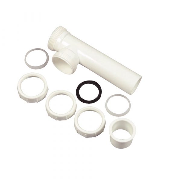 1-1/2 in. Slip Joint End Outlet Tee in White