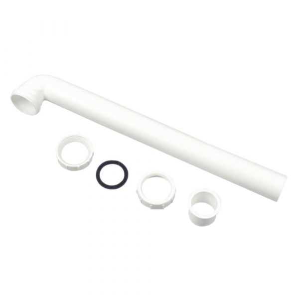 1-1/2 in. O.D.  X 15 in.  Slip Joint Waste Arm in White