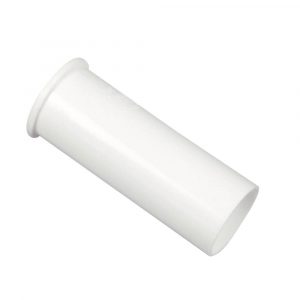 1-1/2 in. O.D.  X 4 in. Flanged Tailpiece in White