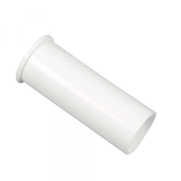 1-1/2 in. O.D.  X 4 in. Flanged Tailpiece in White