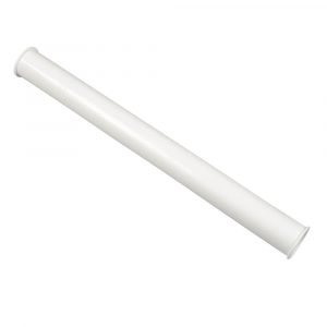 1-1/2 in. O.D.  X 16 in. Double End Flanged Tailpiece in White