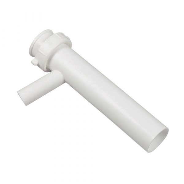 1-1/2 in. O.D.  X 8 in. Dishwasher Tailpiece in White