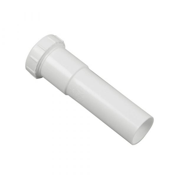 1-1/4 in. X 6 in. Slip-Joint Extention Tube in White