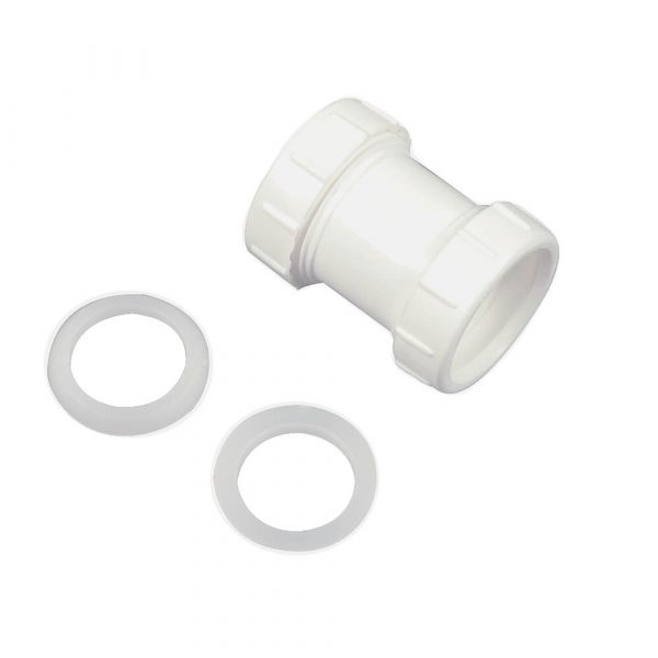 1-1/2 in. Slip Joint Coupling in White