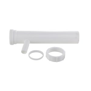 1-1/2 in. O.D.  X 8 in. Dishwasher Tailpiece in White