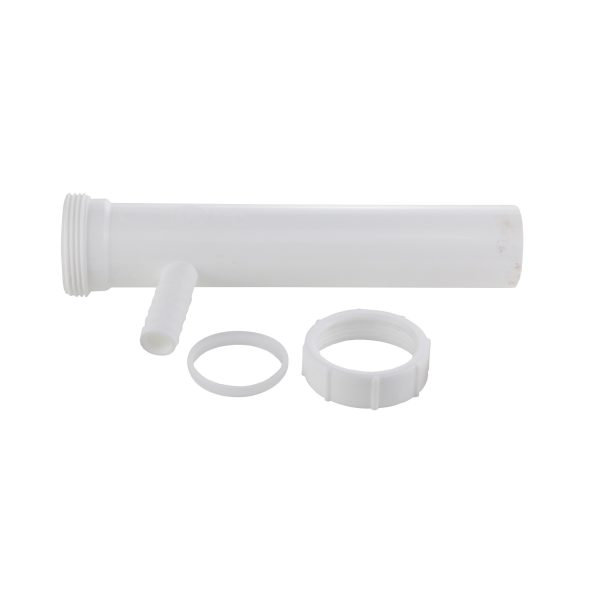 1-1/2 in. O.D.  X 8 in. Dishwasher Tailpiece in White