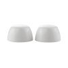 Universal Round Toilet Bolt Caps in White (10 per Bag)