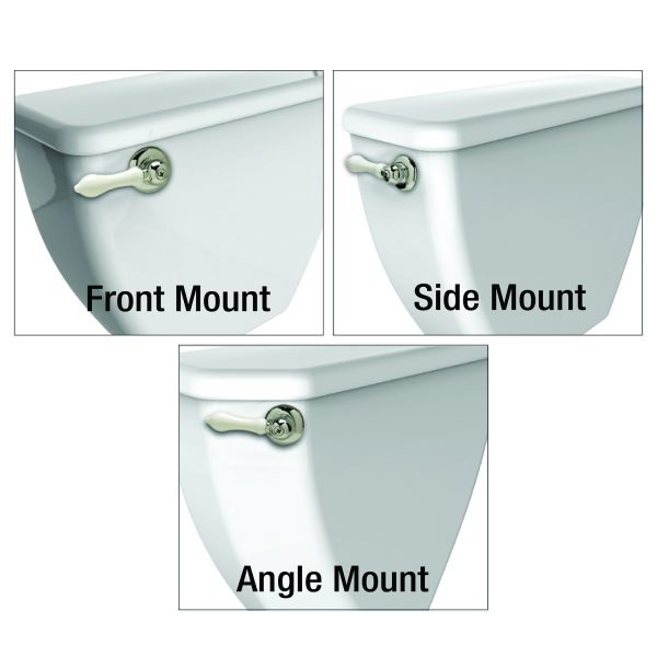 Universal Decorative Toilet Handle in Polished Brass Danco