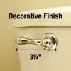 Universal Decorative Toilet Handle in Chrome