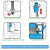 4th image of HydroClean Water-Saving Toilet Fill Valve with Cleaning Tube