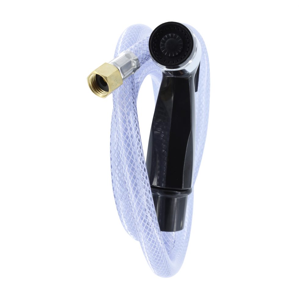 Kitchen Sink Spray Hose & Head in Black Danco