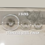3rd image of Mesh Kitchen, Lavatory and Utility Sink Strainer in Stainless Steel-Value Pack