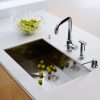Universal Soap Dispenser with Straight Nozzle in Chrome