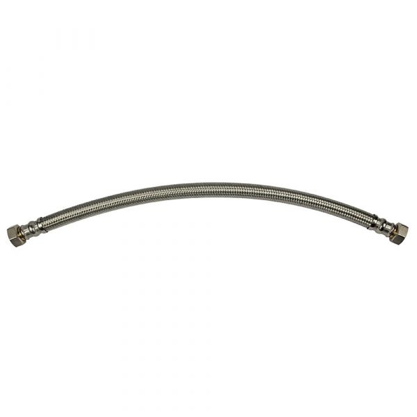 3/4 in. FIP x 3/4 in. FIP x 24 in. Stainless Steel Braided Water Heater Supply Line
