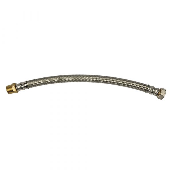 3/4 in. FIP x 3/4 in. MIP x 18 in. Stainless Steel Braided Water Heater Supply Line